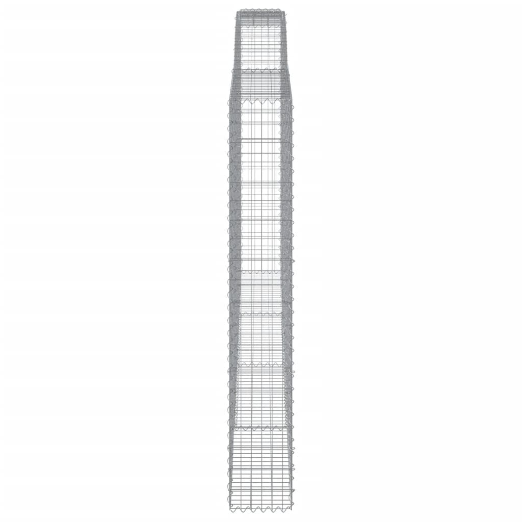 Cestos gabião arqueados 25 pcs 400x30x200/220 ferro galvanizado