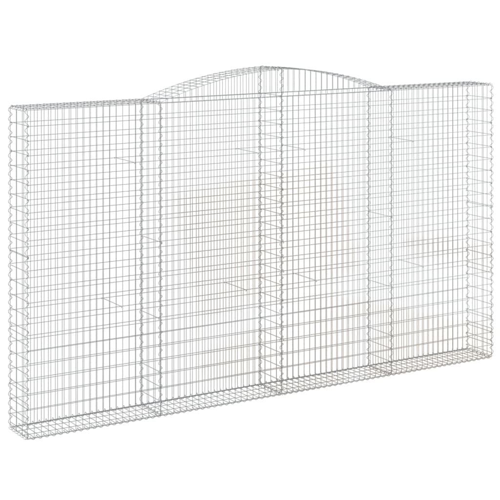 Cestos gabião arqueados 2pcs 400x30x220/240cm ferro galvanizado