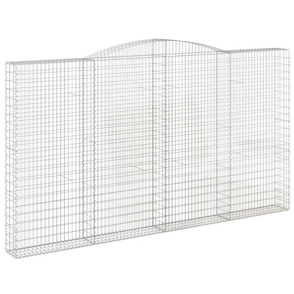 Cestos gabião arqueados 2pcs 400x30x220/240cm ferro galvanizado