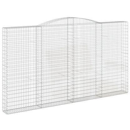 Cestos gabião arqueados 6pcs 400x30x220/240cm ferro galvanizado