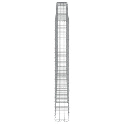 Cestos gabião arqueados 7pcs 400x30x220/240cm ferro galvanizado