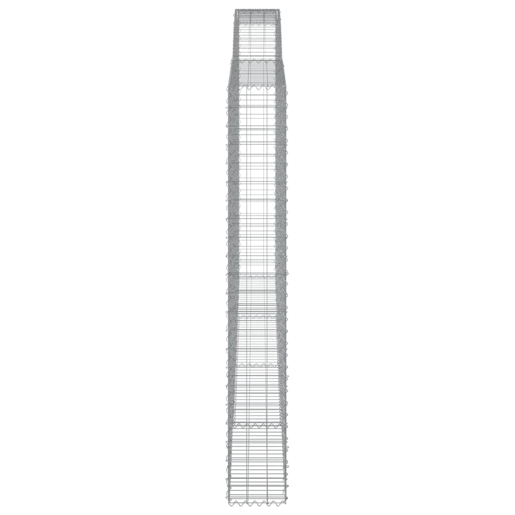 Cestos gabião arqueados 25 pcs 400x30x220/240 ferro galvanizado