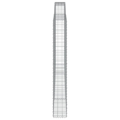 Cestos gabião arqueados 25 pcs 400x30x220/240 ferro galvanizado