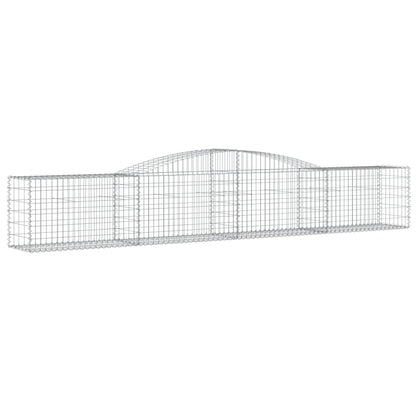 Cestos gabião arqueados 3 pcs 400x50x60/80 cm ferro galvanizado