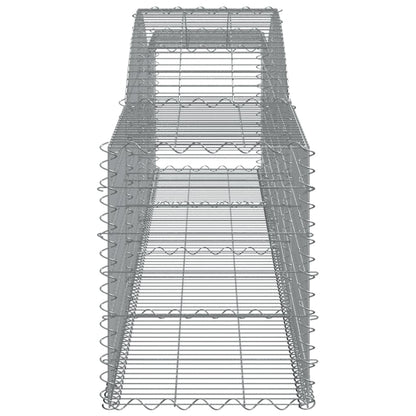 Cestos gabião arqueados 25pcs 400x50x60/80 cm ferro galvanizado