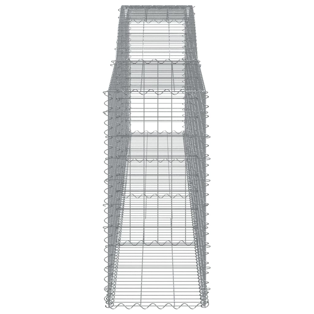 Cestos gabião arqueados 6pcs 400x50x100/120cm ferro galvanizado