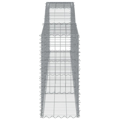 Cestos gabião arqueados 6pcs 400x50x100/120cm ferro galvanizado