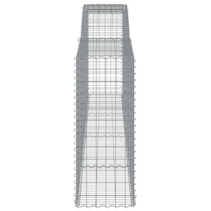 Cestos gabião arqueados 2pcs 400x50x120/140cm ferro galvanizado