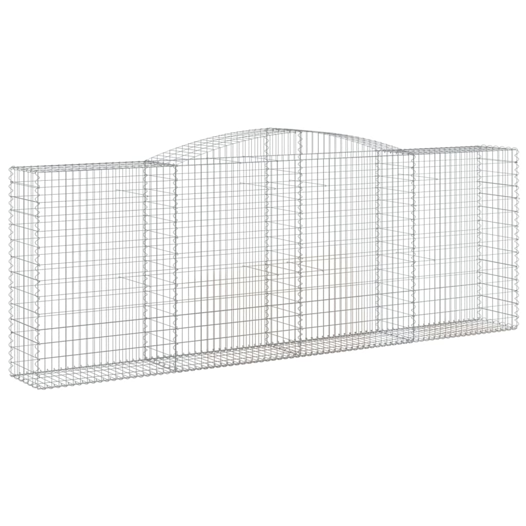 Cestos gabião arqueados 5pcs 400x50x140/160cm ferro galvanizado