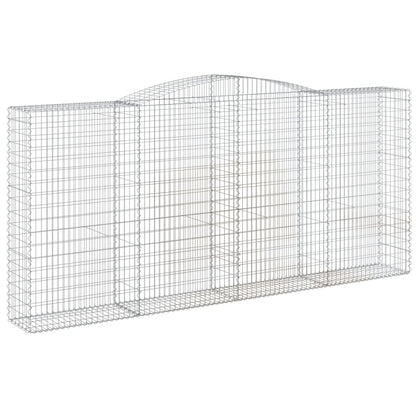 Cestos gabião arqueados 2pcs 400x50x180/200cm ferro galvanizado