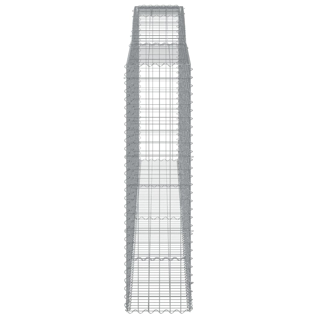 Cestos gabião arqueados 2pcs 400x50x180/200cm ferro galvanizado