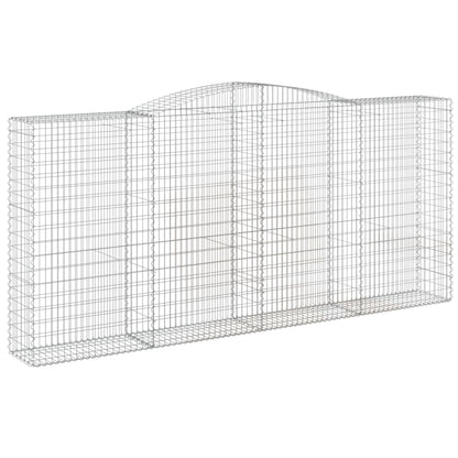 Cestos gabião arqueados 3pcs 400x50x180/200cm ferro galvanizado