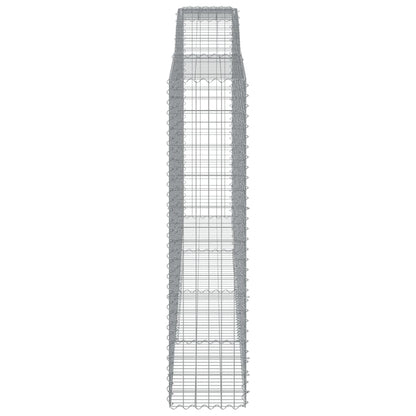 Cestos gabião arqueados 2pcs 400x50x200/220cm ferro galvanizado