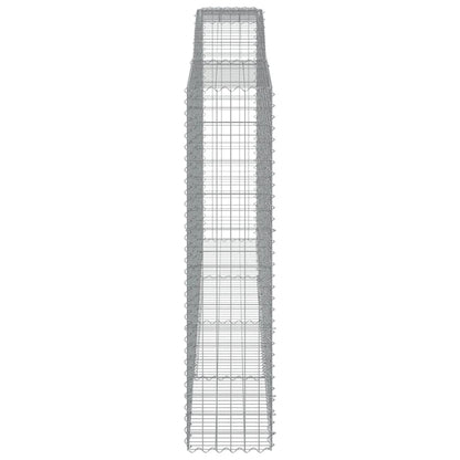 Cestos gabião arqueados 3pcs 400x50x200/220cm ferro galvanizado