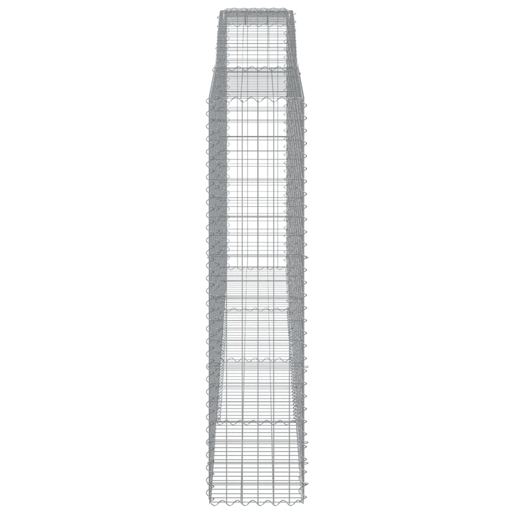 Cestos gabião arqueados 4pcs 400x50x200/220cm ferro galvanizado