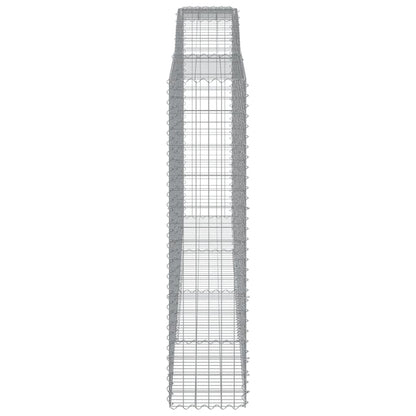 Cestos gabião arqueados 4pcs 400x50x200/220cm ferro galvanizado