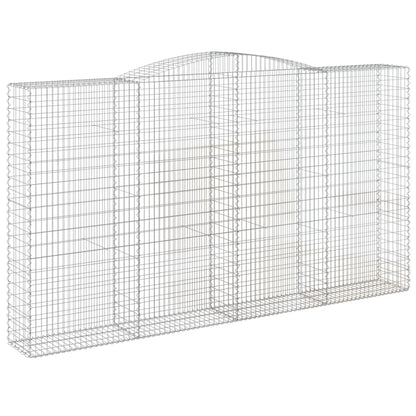 Cestos gabião arqueados 7pcs 400x50x220/240cm ferro galvanizado