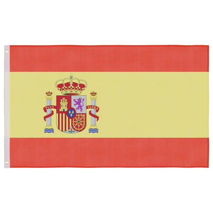 Bandeira da Espanha e mastro 6,23 m alumínio