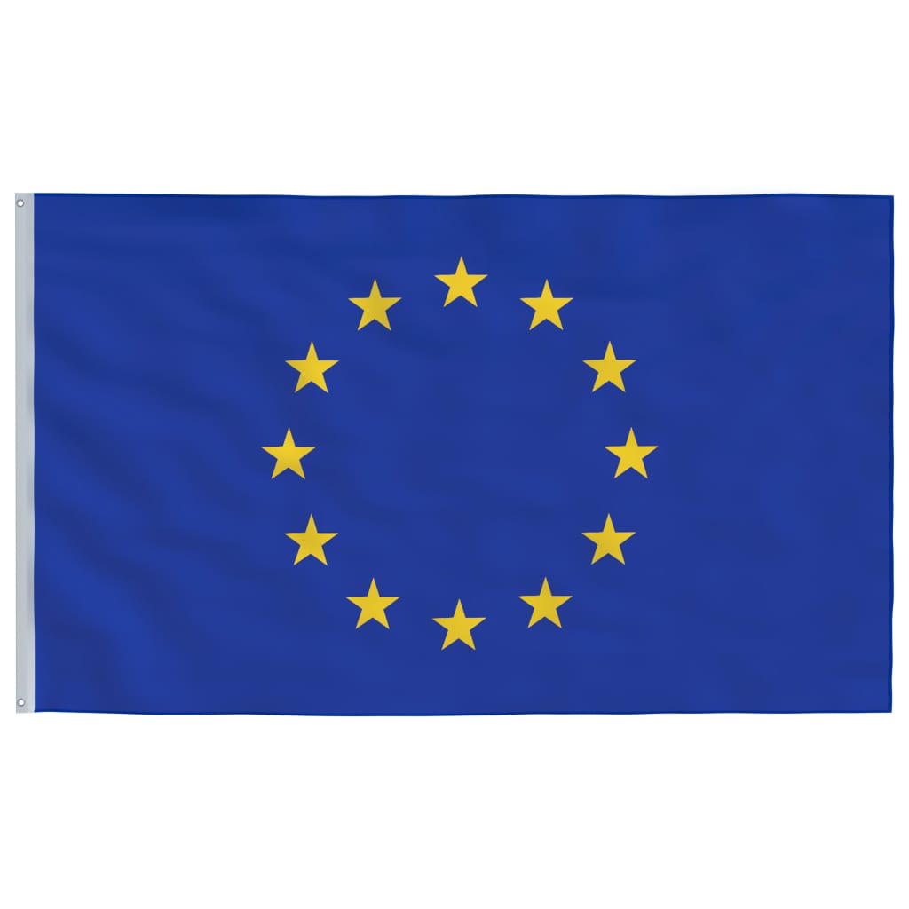 Bandeira da União Europeia e mastro 6,23 m alumínio