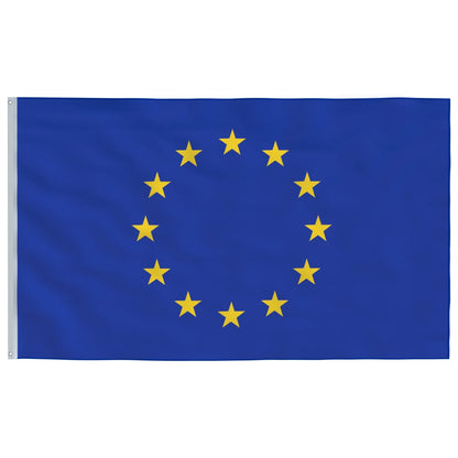 Bandeira da União Europeia e mastro 6,23 m alumínio