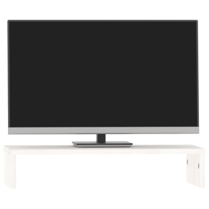 Suporte para monitor 50x27x10 cm pinho maciço branco