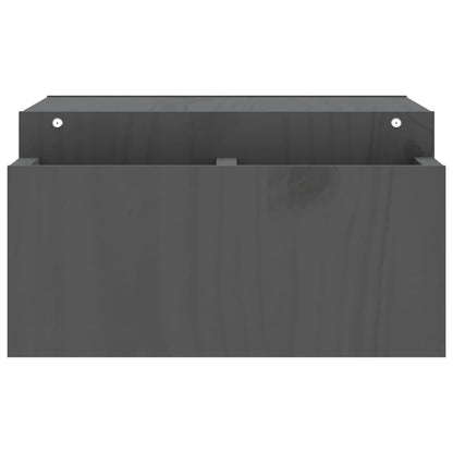 Suporte para monitor 70x27,5x15 cm pinho maciço cinzento