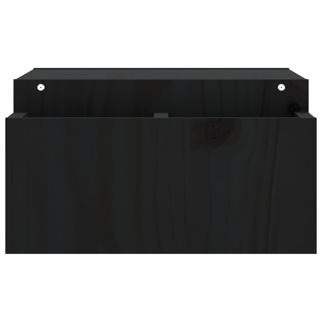 Suporte para monitor 70x27,5x15 cm madeira pinho maciça preto