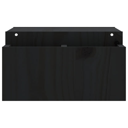 Suporte para monitor 70x27,5x15 cm madeira pinho maciça preto