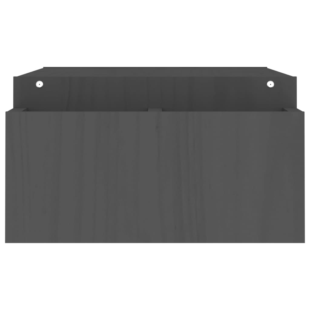 Suporte para monitor 100x27,5x15 cm pinho maciço cinzento