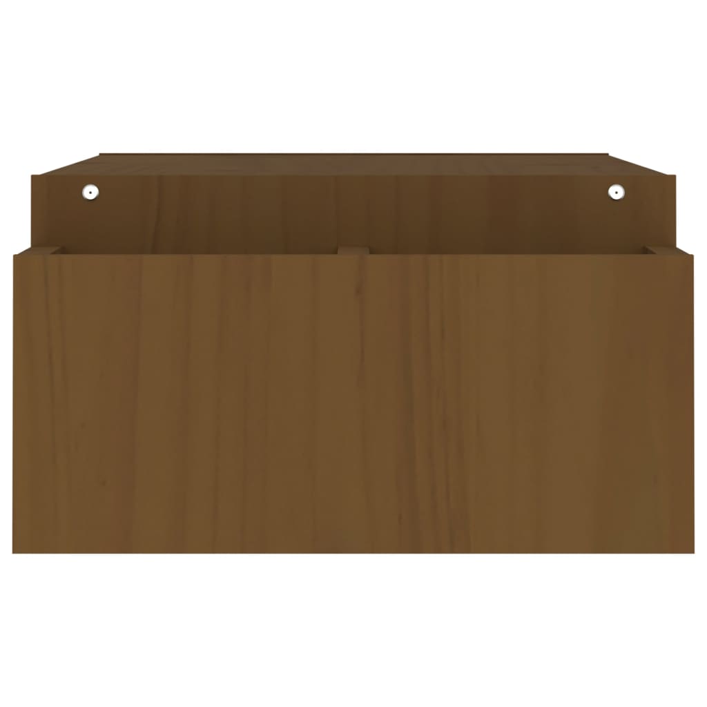 Suporte para monitor 100x27,5x15 cm pinho maciço castanho mel