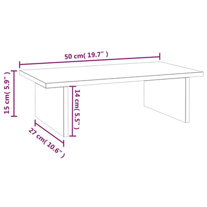 Suporte para monitor 50x27x15 cm madeira de pinho maciça