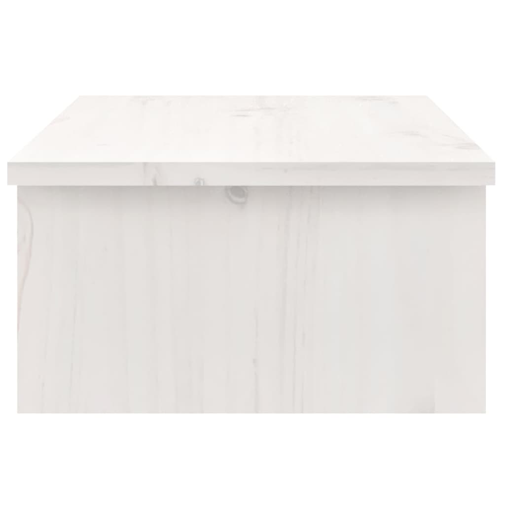 Suporte para monitor 50x27x15 cm pinho maciço branco