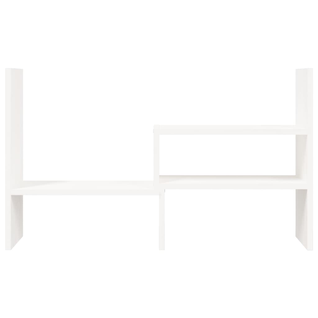 Suporte para monitor (39-72)x17x43 cm pinho maciço branco