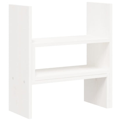 Suporte para monitor (39-72)x17x43 cm pinho maciço branco