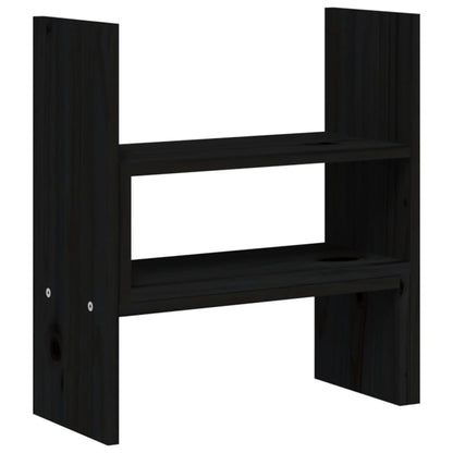 Suporte para monitor (39-72)x17x43 cm pinho maciço preto