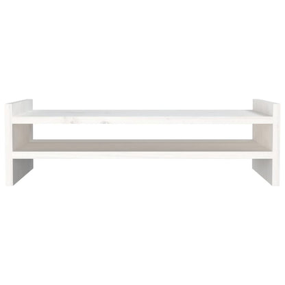 Suporte para monitor 50x27x15 cm pinho maciço branco