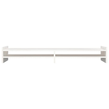 Suporte para monitor 100x27x15 cm pinho maciço branco