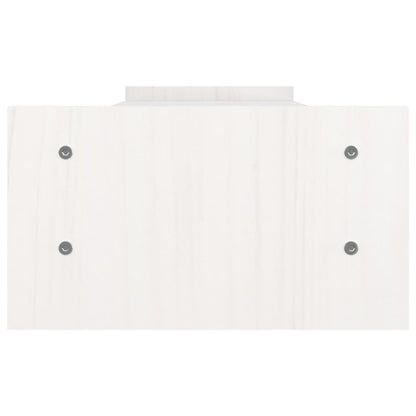 Suporte para monitor 100x27x15 cm pinho maciço branco