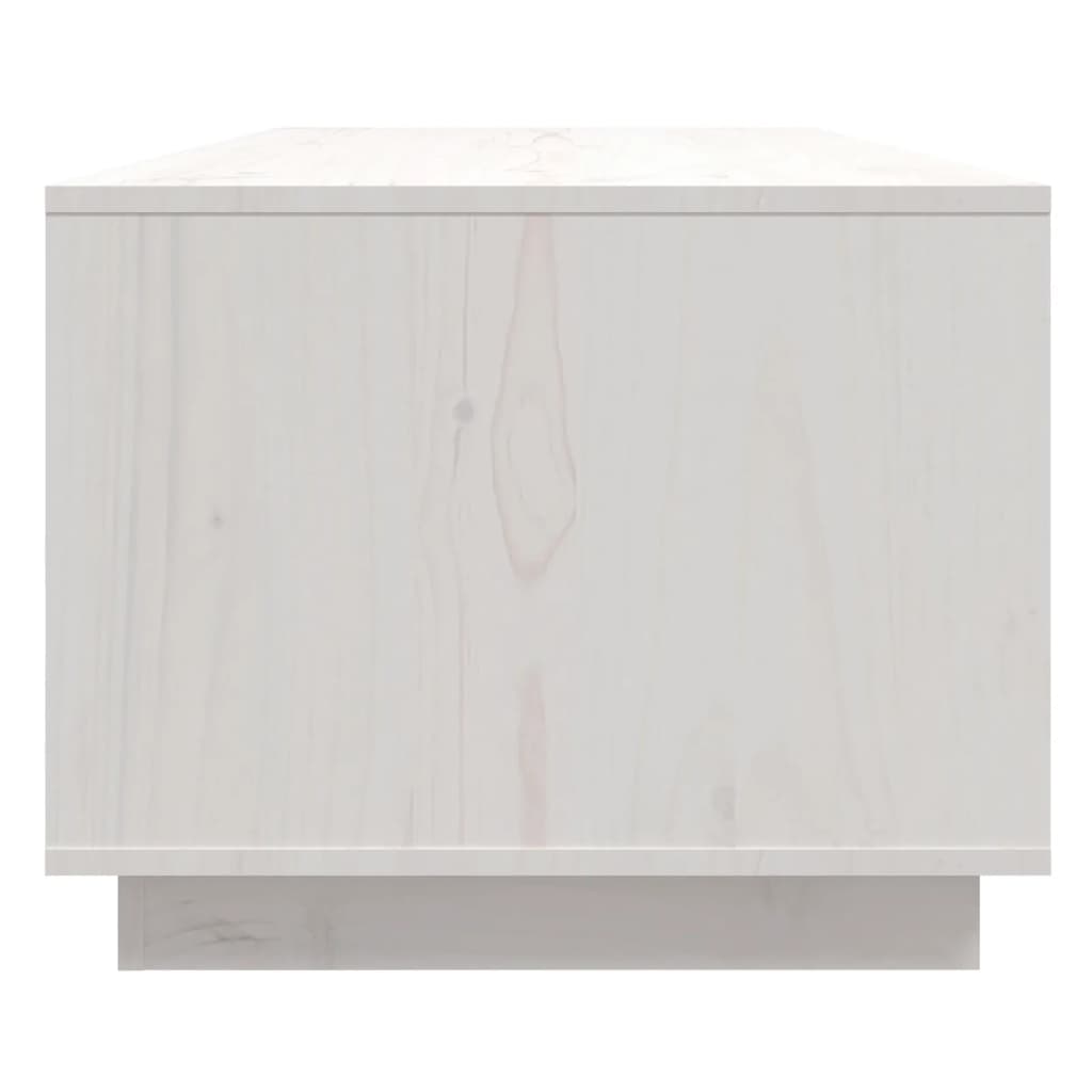 Mesa de centro 110x50x40 cm pinho maciço branco