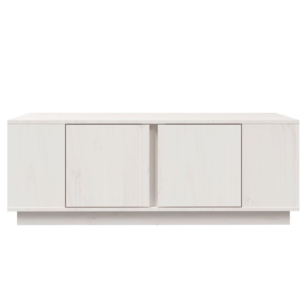 Mesa de centro 110x50x40 cm pinho maciço branco