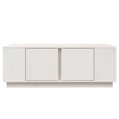 Mesa de centro 110x50x40 cm pinho maciço branco