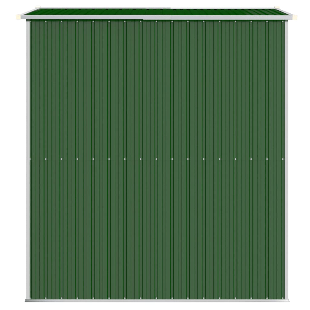 Abrigo de jardim 192x191x223 cm aço galvanizado verde