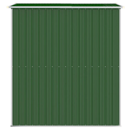 Abrigo de jardim 192x191x223 cm aço galvanizado verde