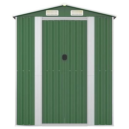 Abrigo de jardim 192x274x223 cm aço galvanizado verde