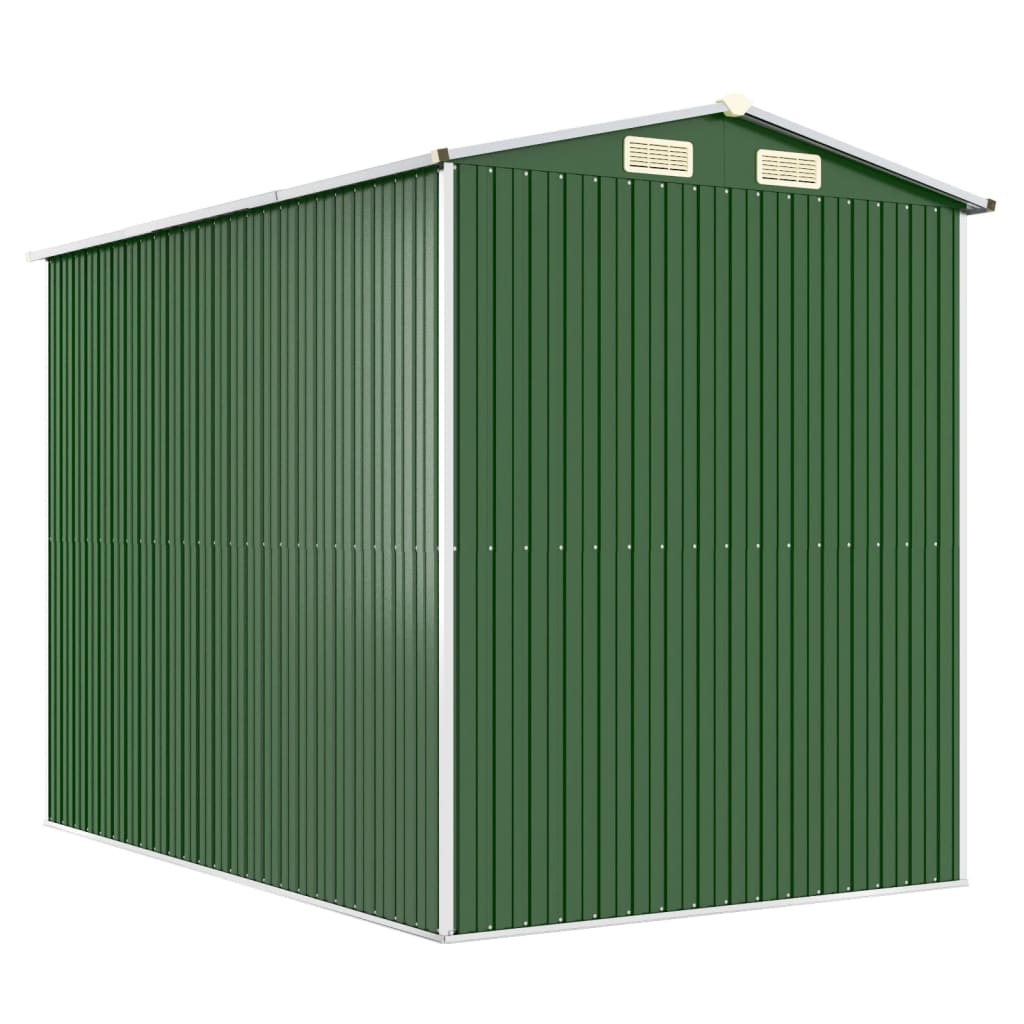 Abrigo de jardim 192x274x223 cm aço galvanizado verde