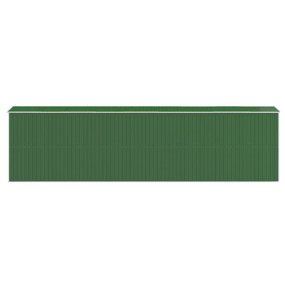 Abrigo de jardim 192x772x223 cm aço galvanizado verde