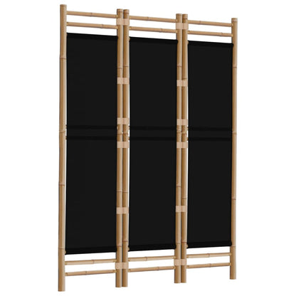 Divisória/biombo com 3 painéis dobráveis 120 cm bambu e lona