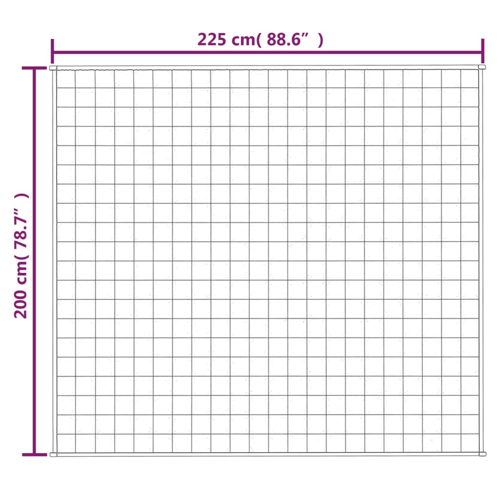 Manta pesada 13 kg 200x225 cm tecido cinza