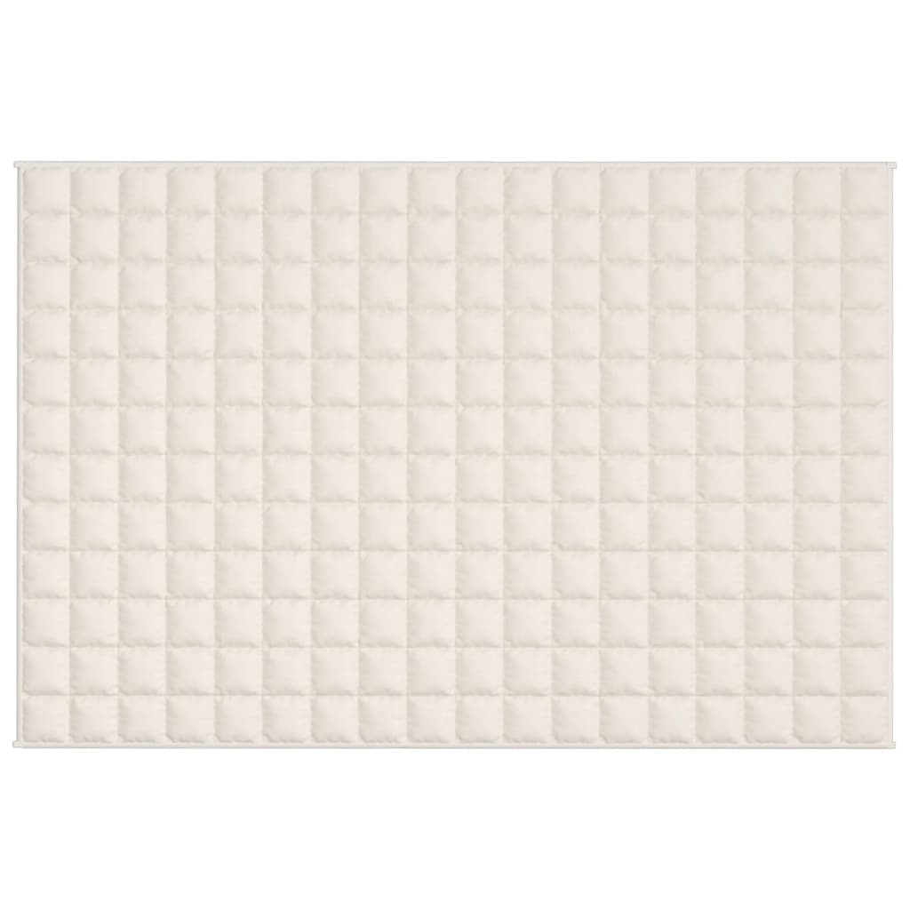 Manta pesada 5 kg 120x180 cm tecido creme-claro