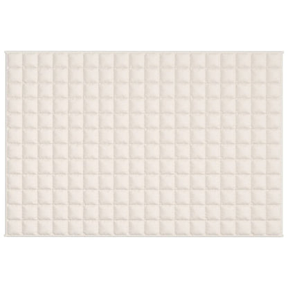 Manta pesada 5 kg 120x180 cm tecido creme-claro